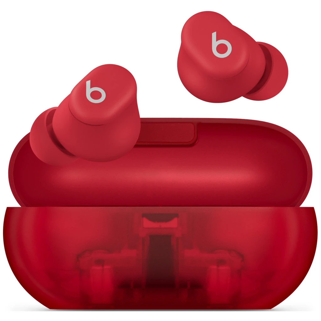 Наушники TWS Beats by Dr. Dre Solo Buds Transparent Red (MUW03)