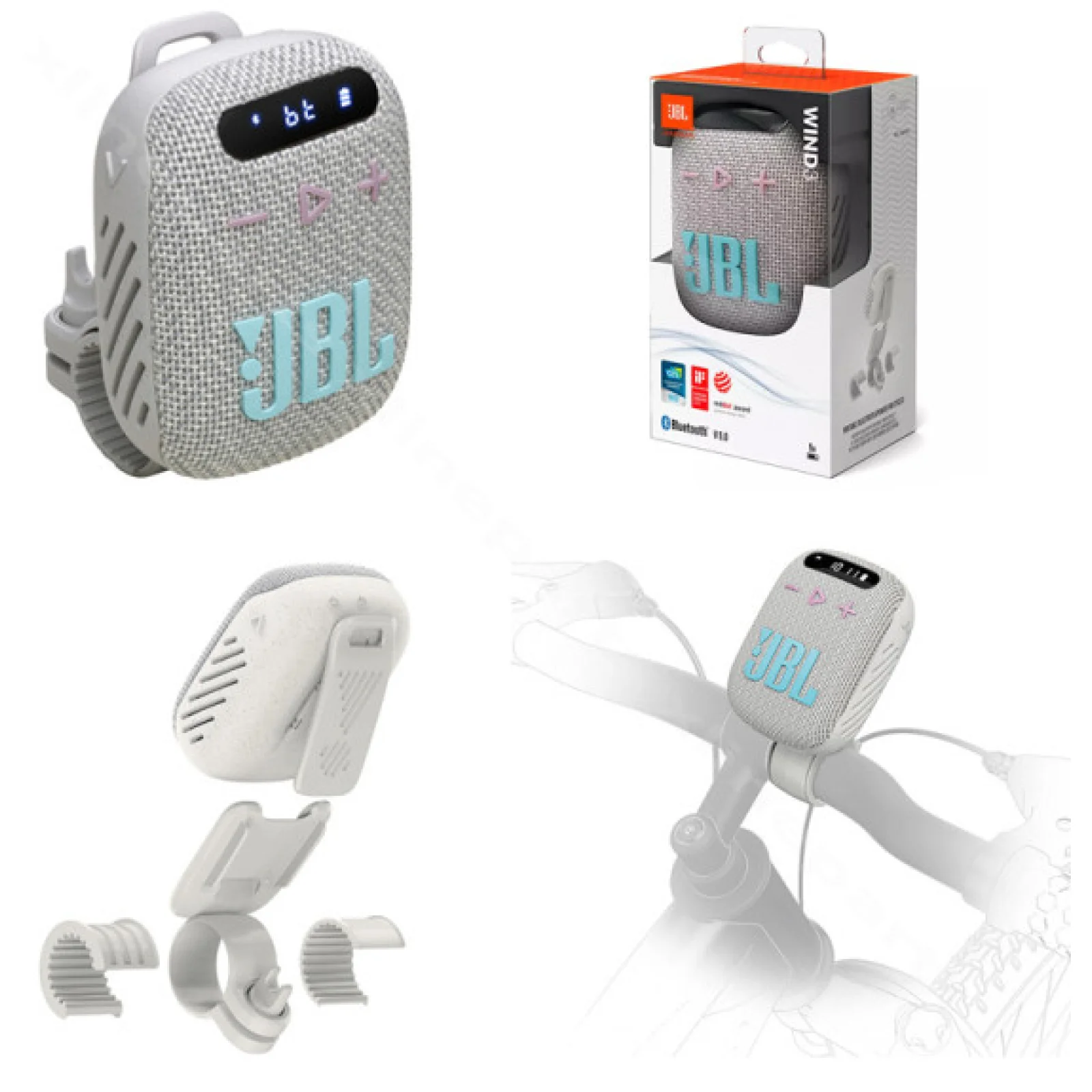 Портативна колонка JBL Wind 3 Grey (JBLWIND3GRY)