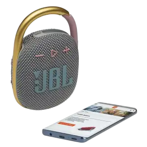 Портативна колонка JBL Clip 4 Gray (JBLCLIP4GRY)