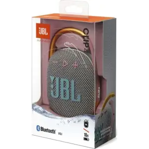 Портативна колонка JBL Clip 4 Gray (JBLCLIP4GRY)