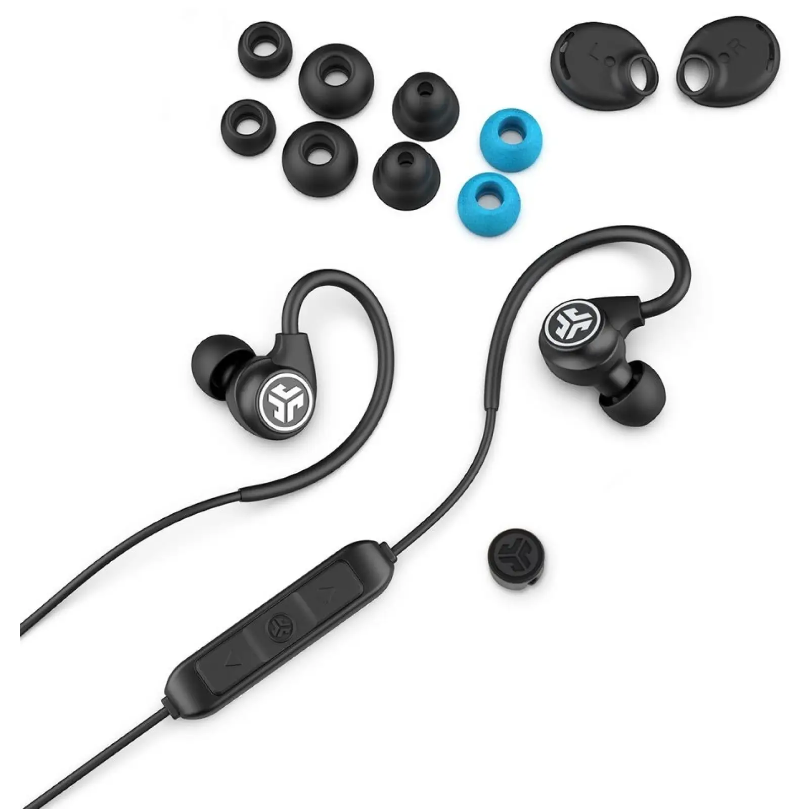 Навушники Jlab Fit Sport 3 Wireless Earbuds Black (IEUEBFITSPORTRBLK123) UA