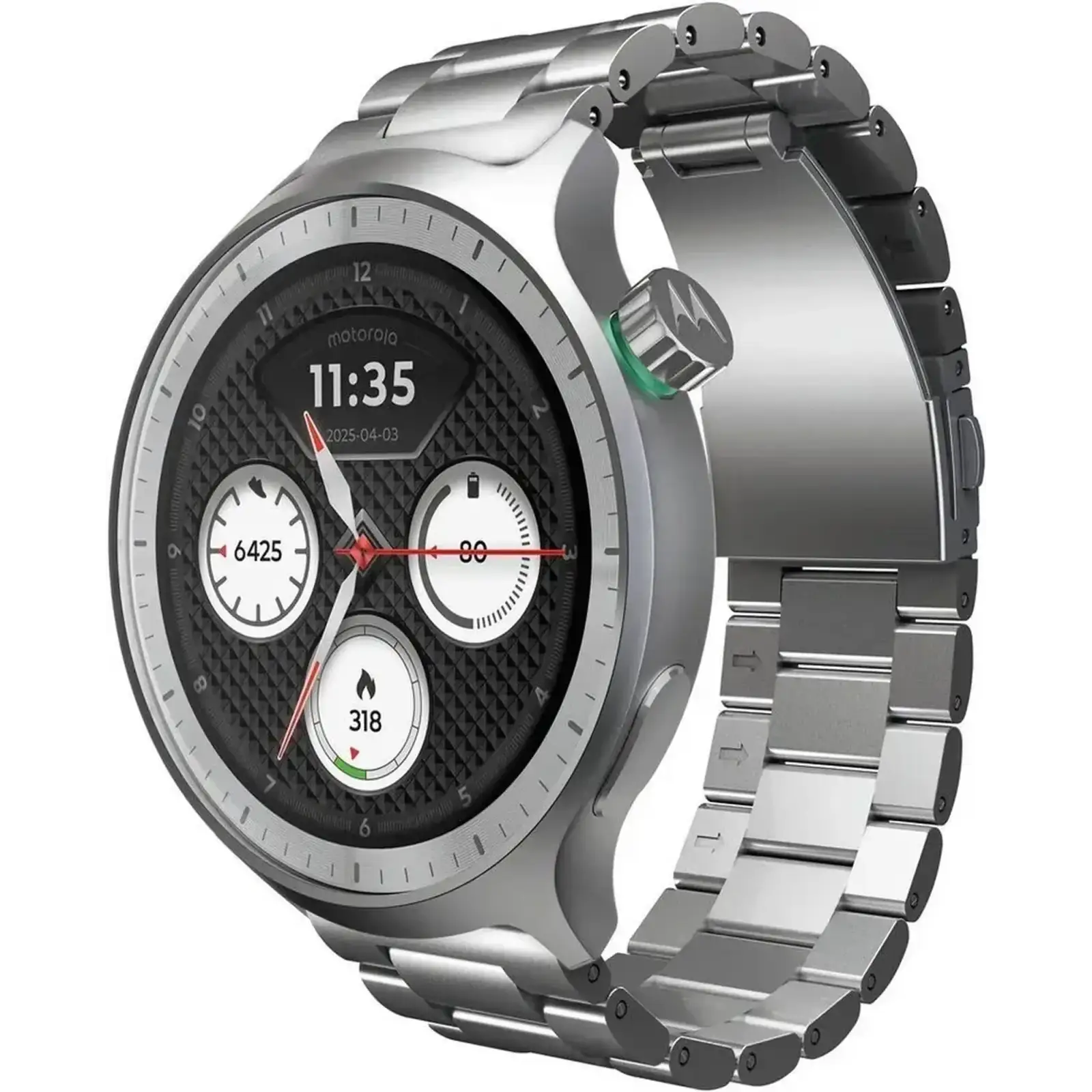 Смарт-годинник Motorola Moto Watch 2026 Stainless Steel (PG38C08264) UA