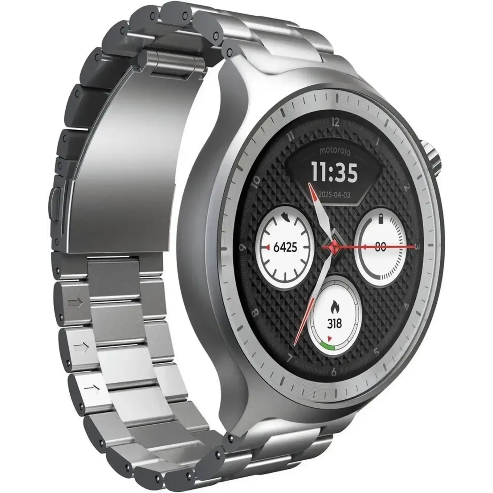 Смарт-годинник Motorola Moto Watch 2026 Stainless Steel (PG38C08264) UA