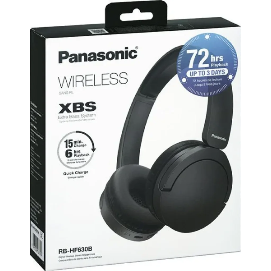 Навушники PANASONIC RB-HF630BG-K Black UA