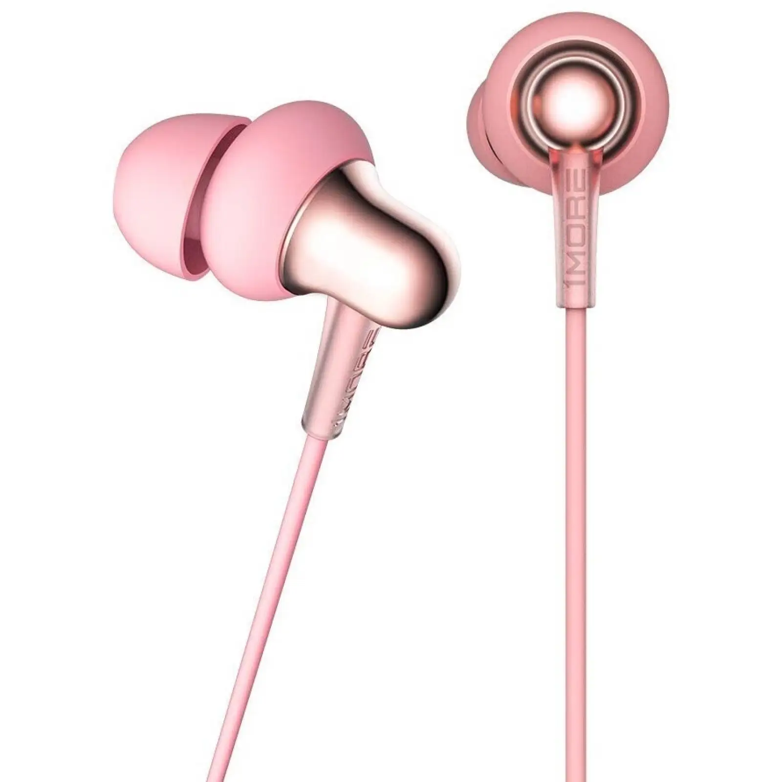 Наушники 1MORE Stylish Dual-dynamic Driver Mic Pink (E1025-PINK) UA