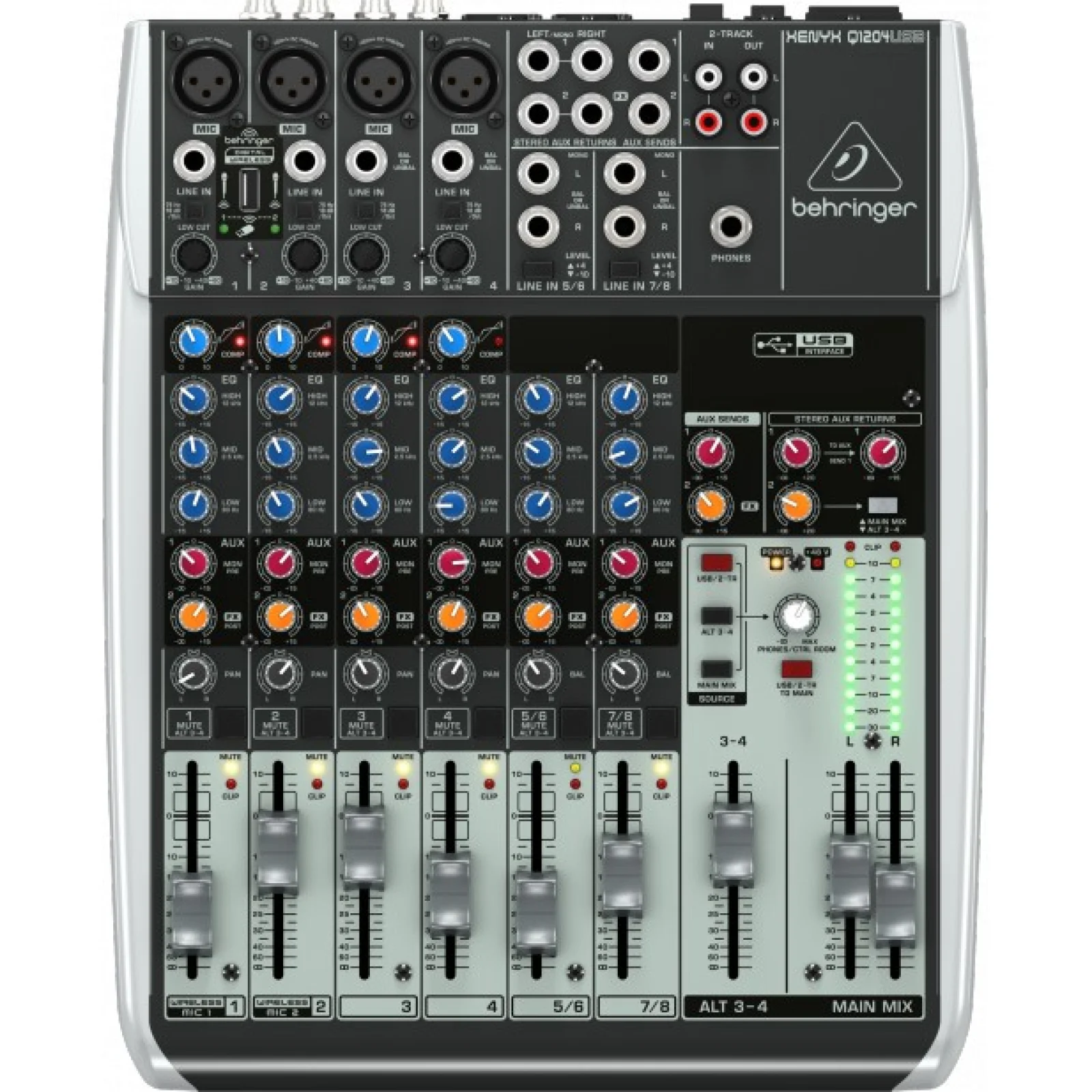 Микшерный пульт Behringer XENYX Q1204USB