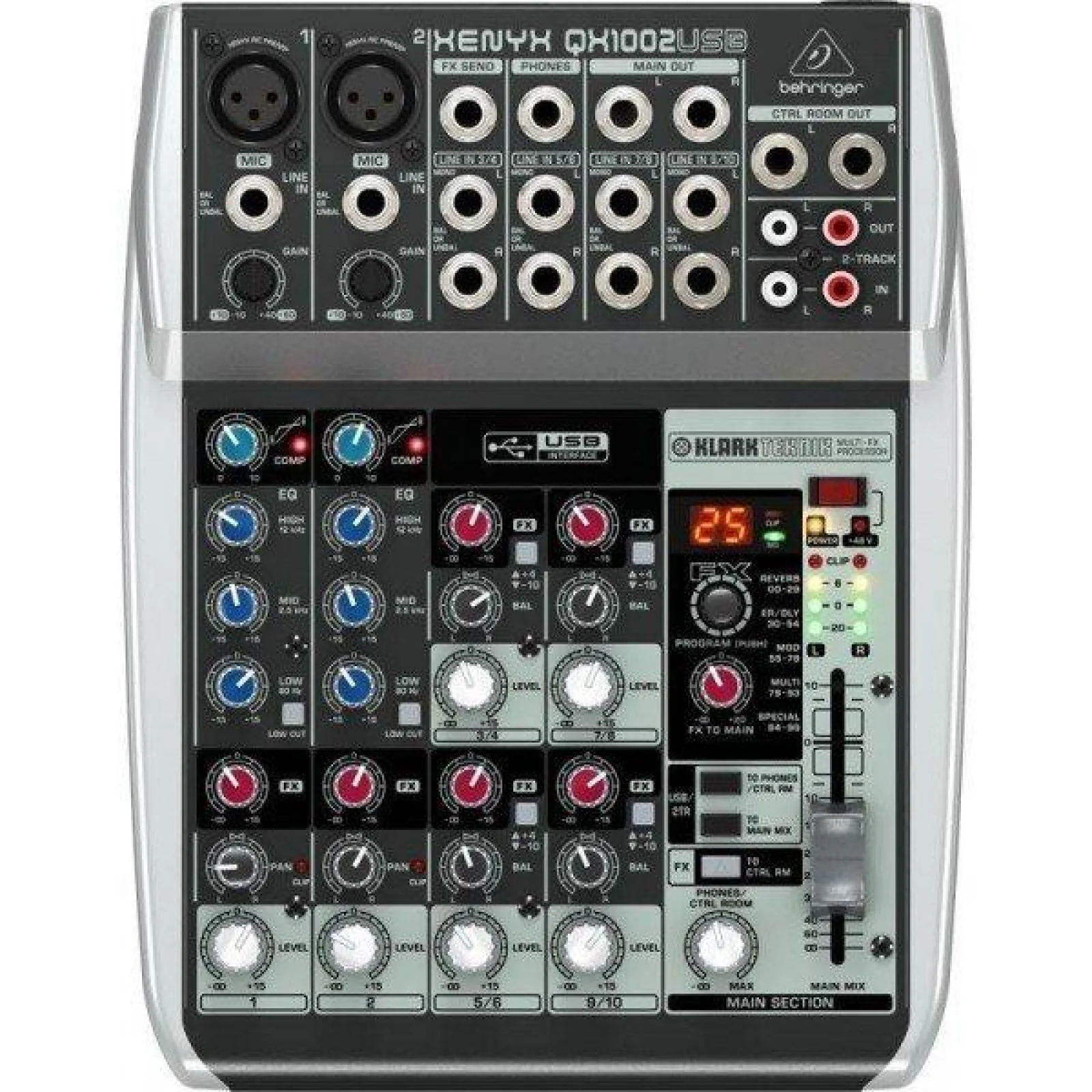 Мікшерний пульт Behringer XENYX QX1002USB