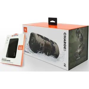 Портативна колонка JBL Charge 5 Squad + Griffin Powerbank 20000mAh (JBLCHARGE5SQUADPB) UA