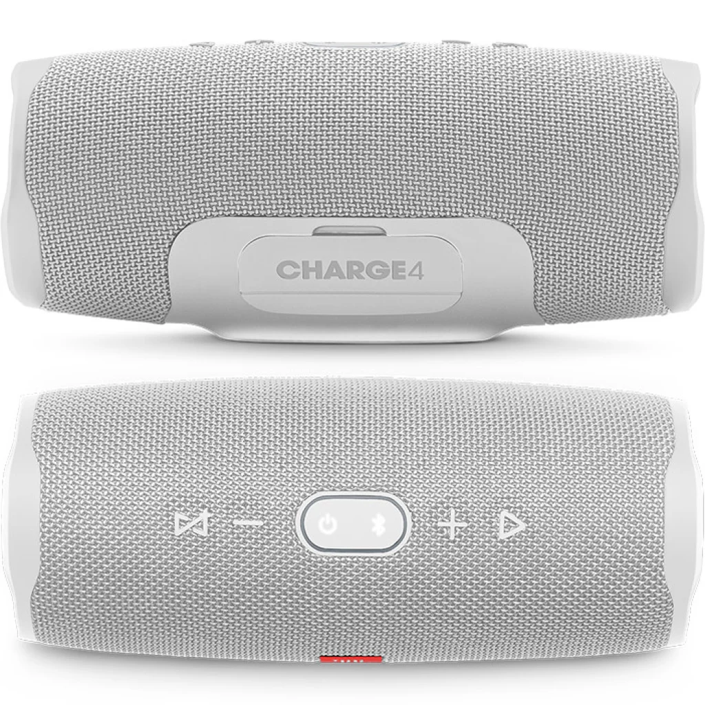 Портативна колонка JBL Charge 4 Waterproof Steel White