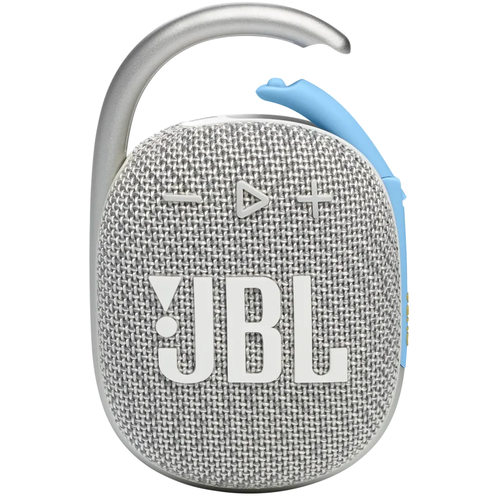 Портативна колонка JBL Clip 4 Eco White (JBLCLIP4ECOWHT) UA