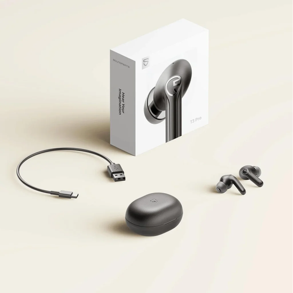 Навушники SoundPeats T3 Pro Wireless Earbuds Black