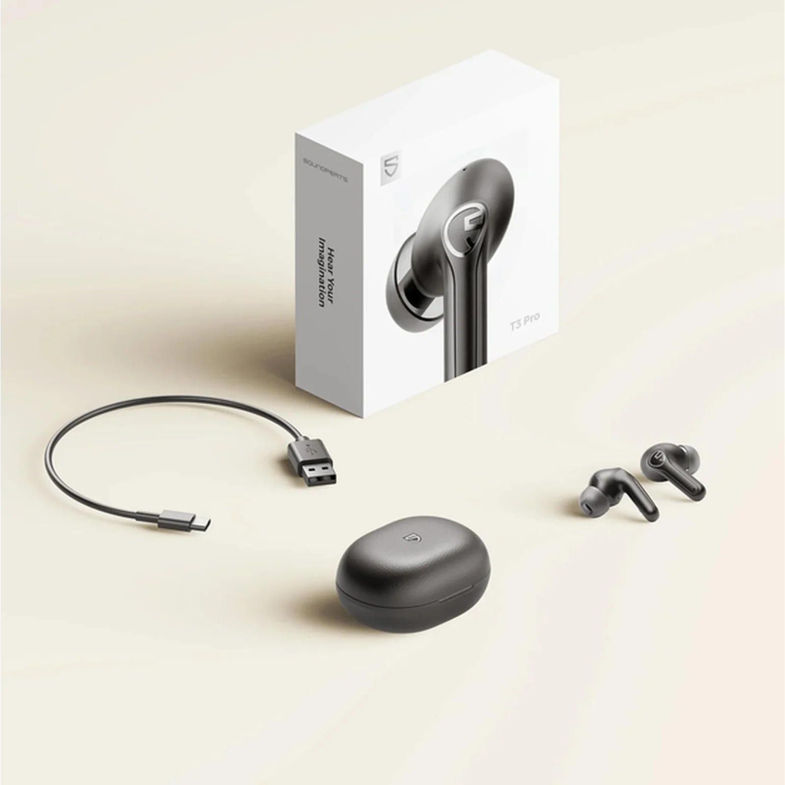 Навушники SoundPeats T3 Pro Wireless Earbuds Black