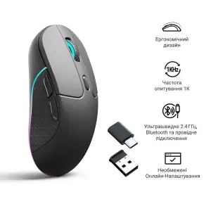 Миша бездротова Keychron M3 WL Black (M3-A1) UA