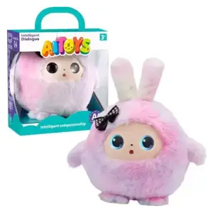 Інтерактивна м’яка іграшка Smart Baby AI TOYS Зайченя Pink (001012782694)