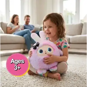 Интерактивная мягкая игрушка Smart Baby AI TOYS Зайчонок Pink (001012782694)