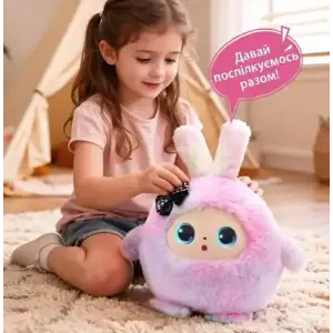 Интерактивная мягкая игрушка Smart Baby AI TOYS Зайчонок Pink (001012782694)