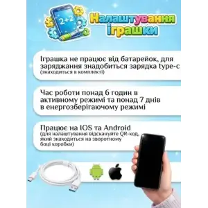Интерактивная мягкая игрушка Smart Baby AI TOYS Медвежонок White (001012782700)