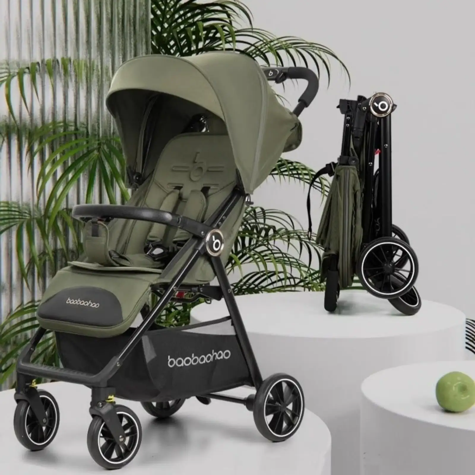 Прогулянкова коляска Baobaohao A5 Green (001012783172)