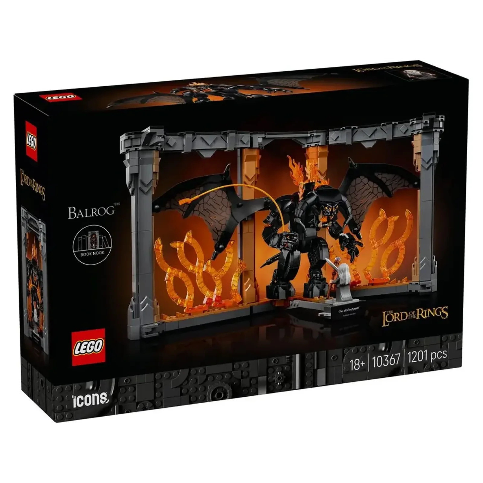 Конструктор LEGO Icons Володар перснів: Балроґ. Книжковий куточок (10367)