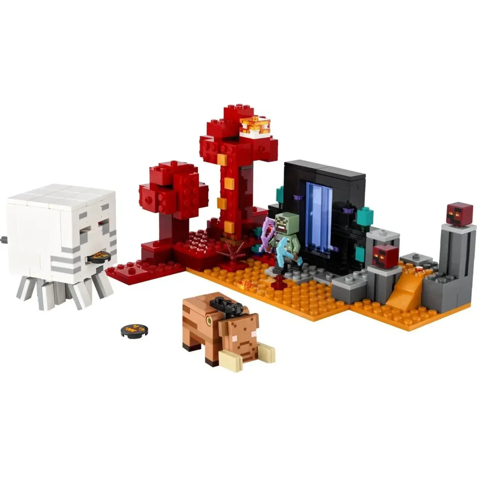 Конструктор LEGO Minecraft Засада возле портала в Нижнем мире (21255)