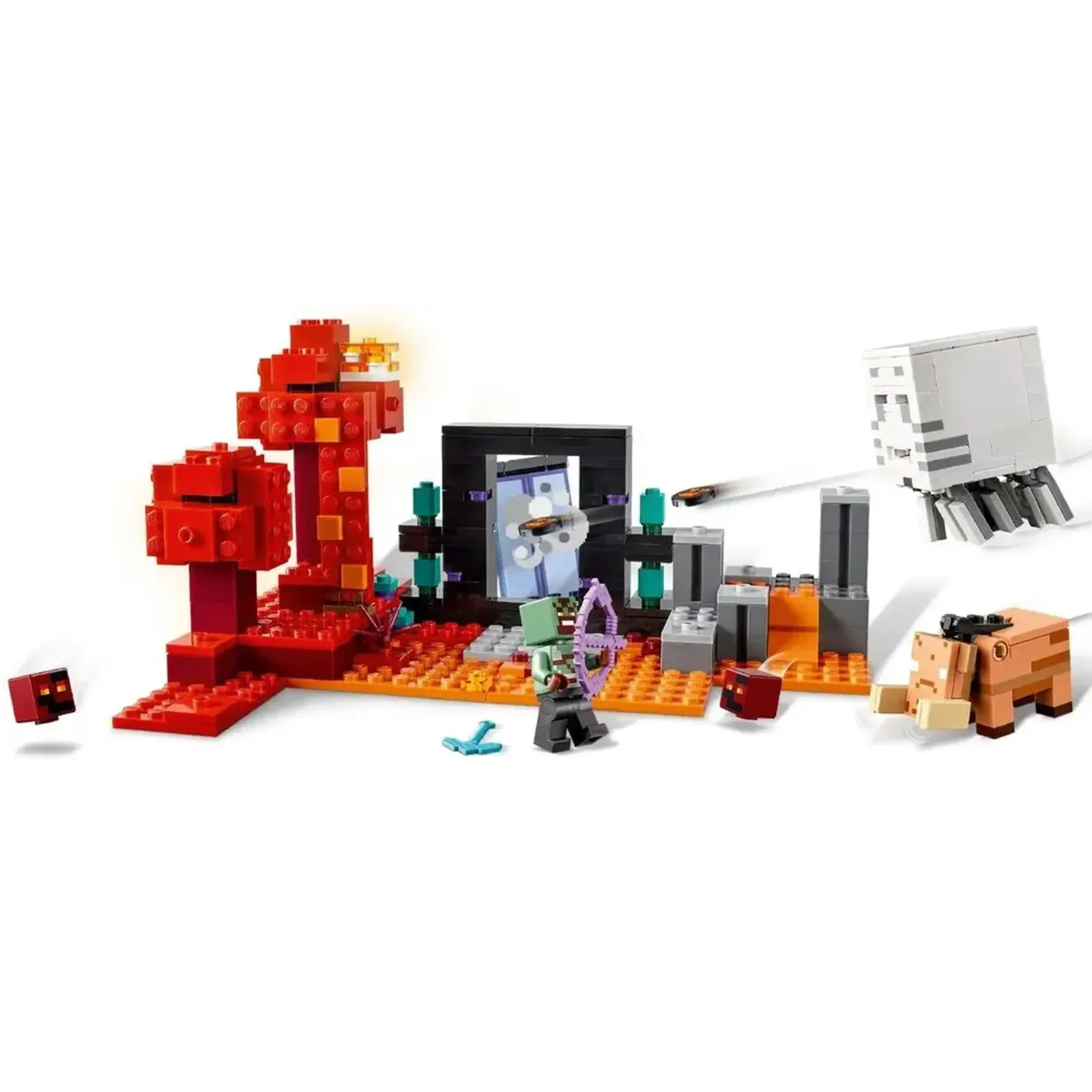 Конструктор LEGO Minecraft Засада возле портала в Нижнем мире (21255)
