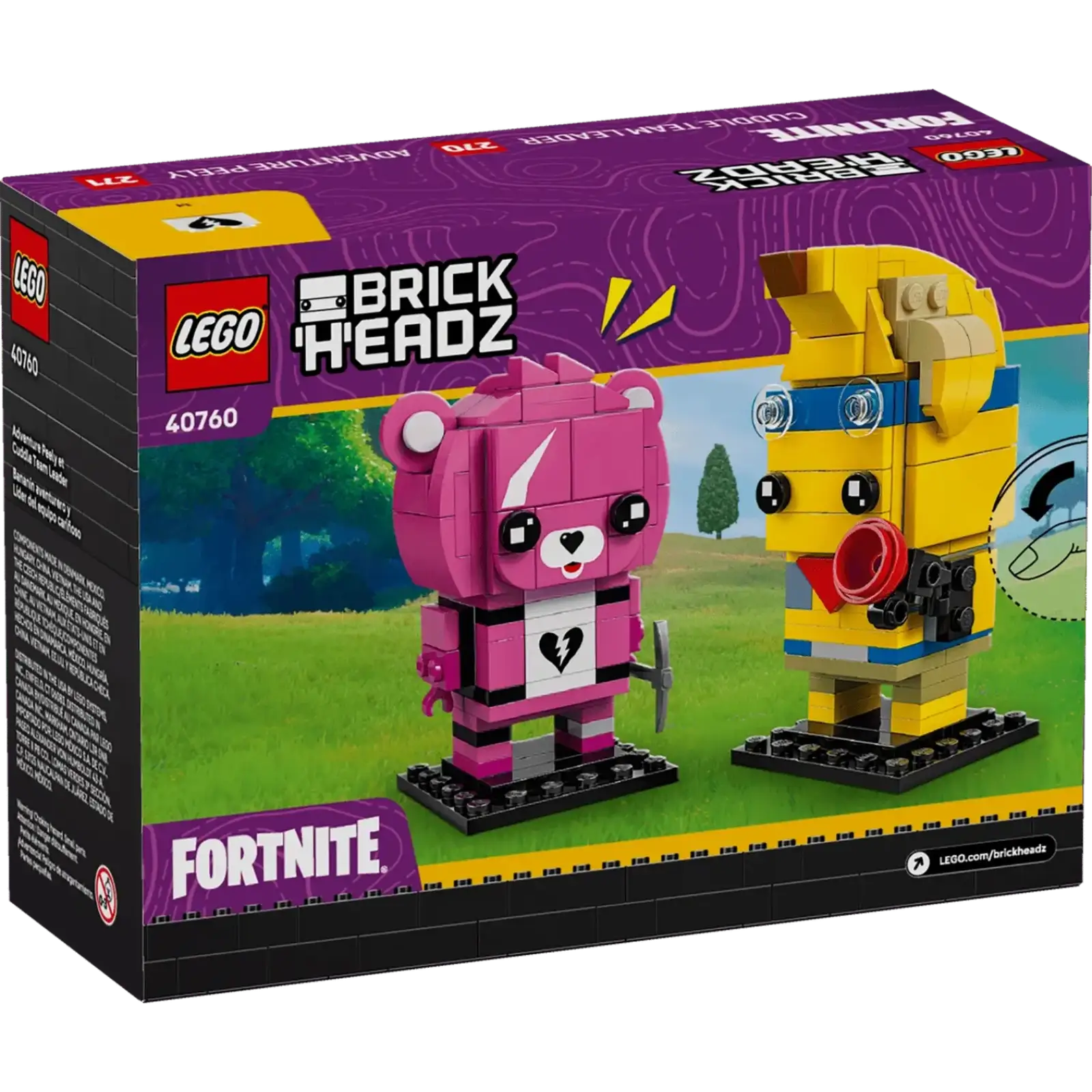 Конструктор LEGO BrickHeadz Пили та лідер команди обіймашок (40760)