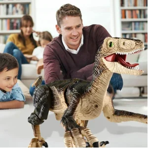 Интерактивный динозавр велоцираптор Bambi 180 на радиоуправлении (6921402972082)