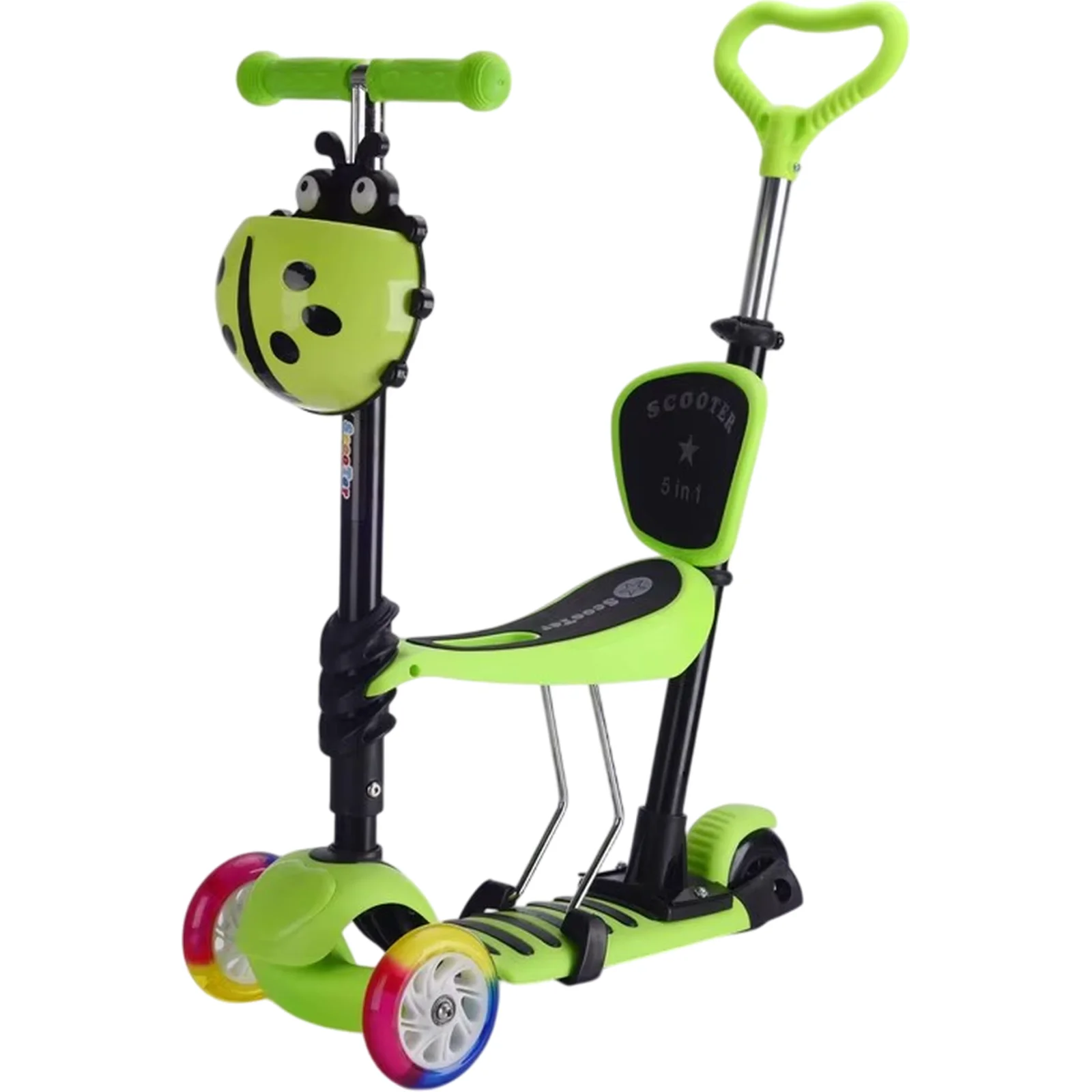 Самокат 5в1 WEIINAI BAQ-215 Green (6948679457517)