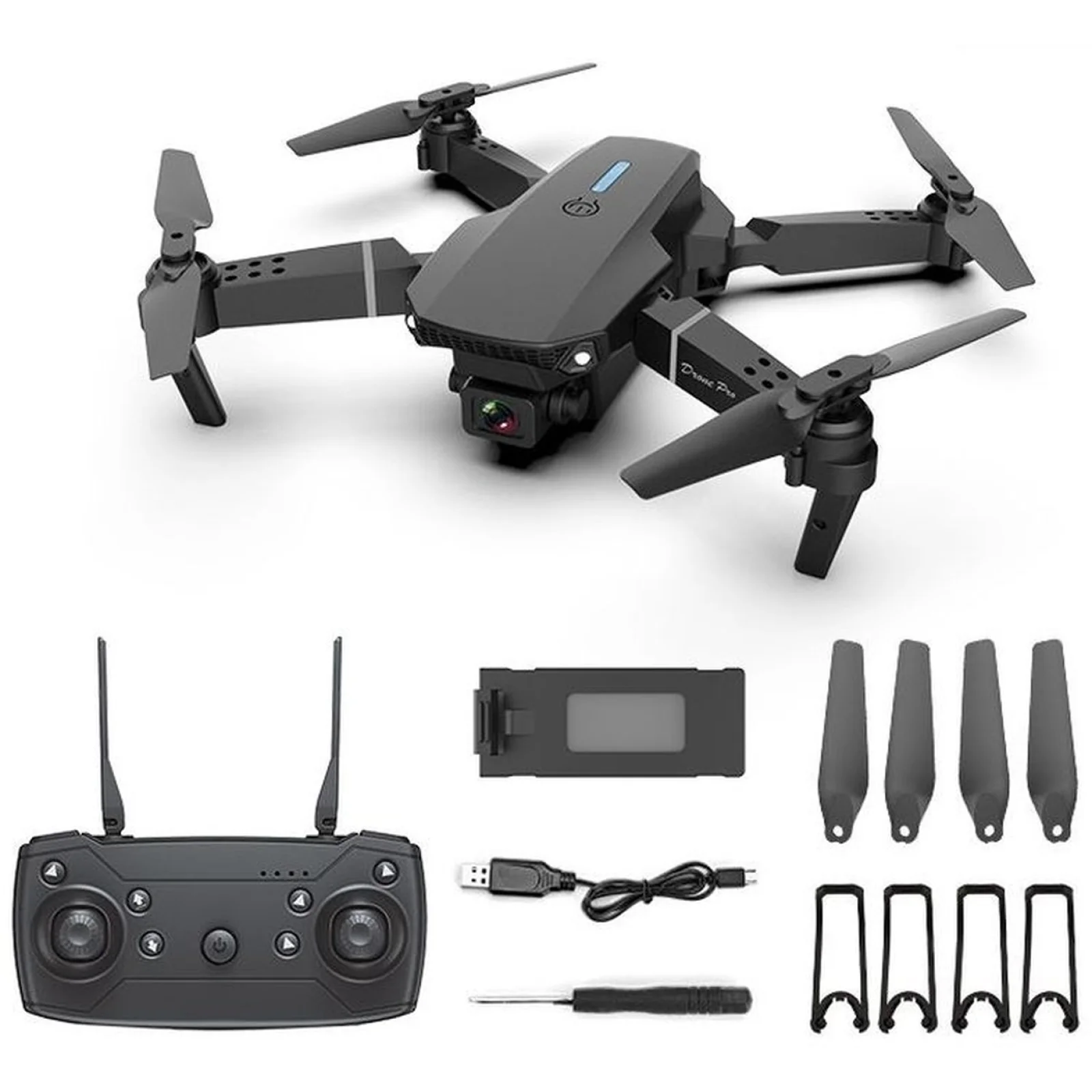 Квадрокоптер детский KEHANG E88 Black (6956062000158)