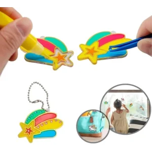 Набор для творчества KeGao Витражи с красками DIY Crystal Pendant Единороги (708-21)