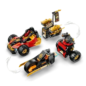 Конструктор LEGO NINJAGO Комбинированные транспортные средства Кая и Коула (71864)