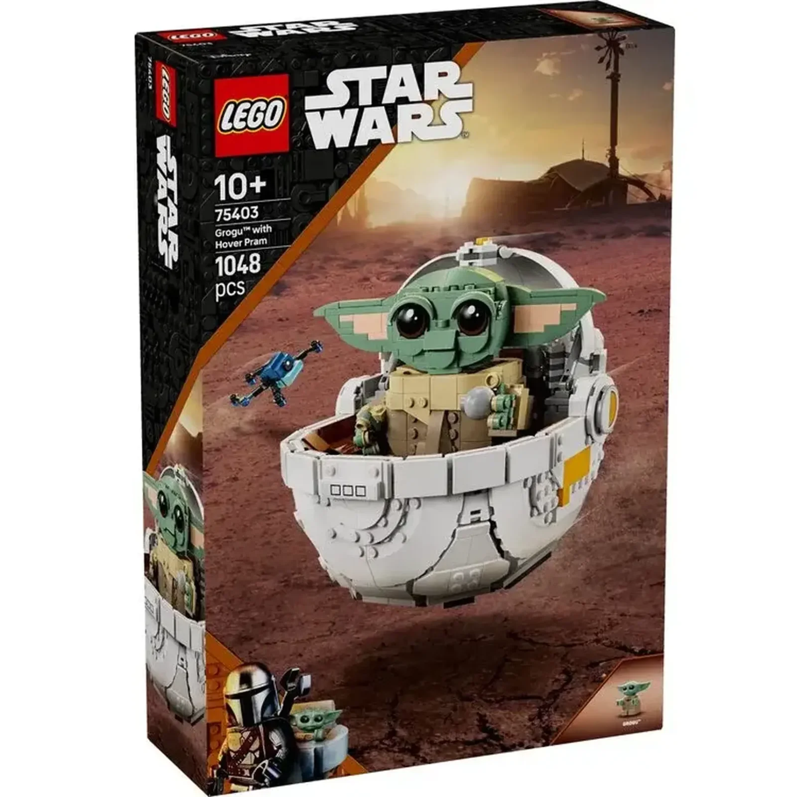 Конструктор LEGO Star Wars Ґроґу в повітряній колисці 1048 деталей (75403)