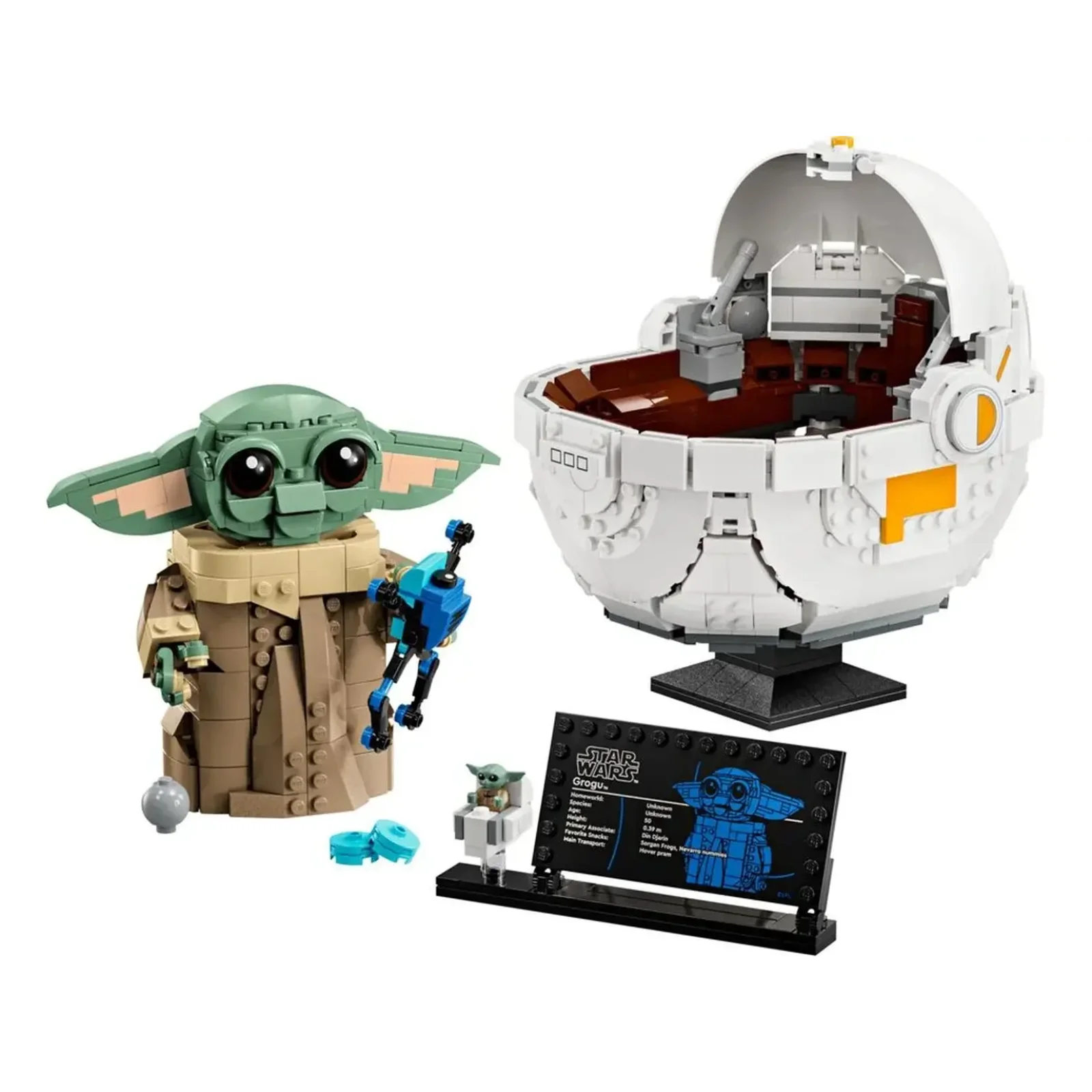 Конструктор LEGO Star Wars Ґроґу в повітряній колисці 1048 деталей (75403)