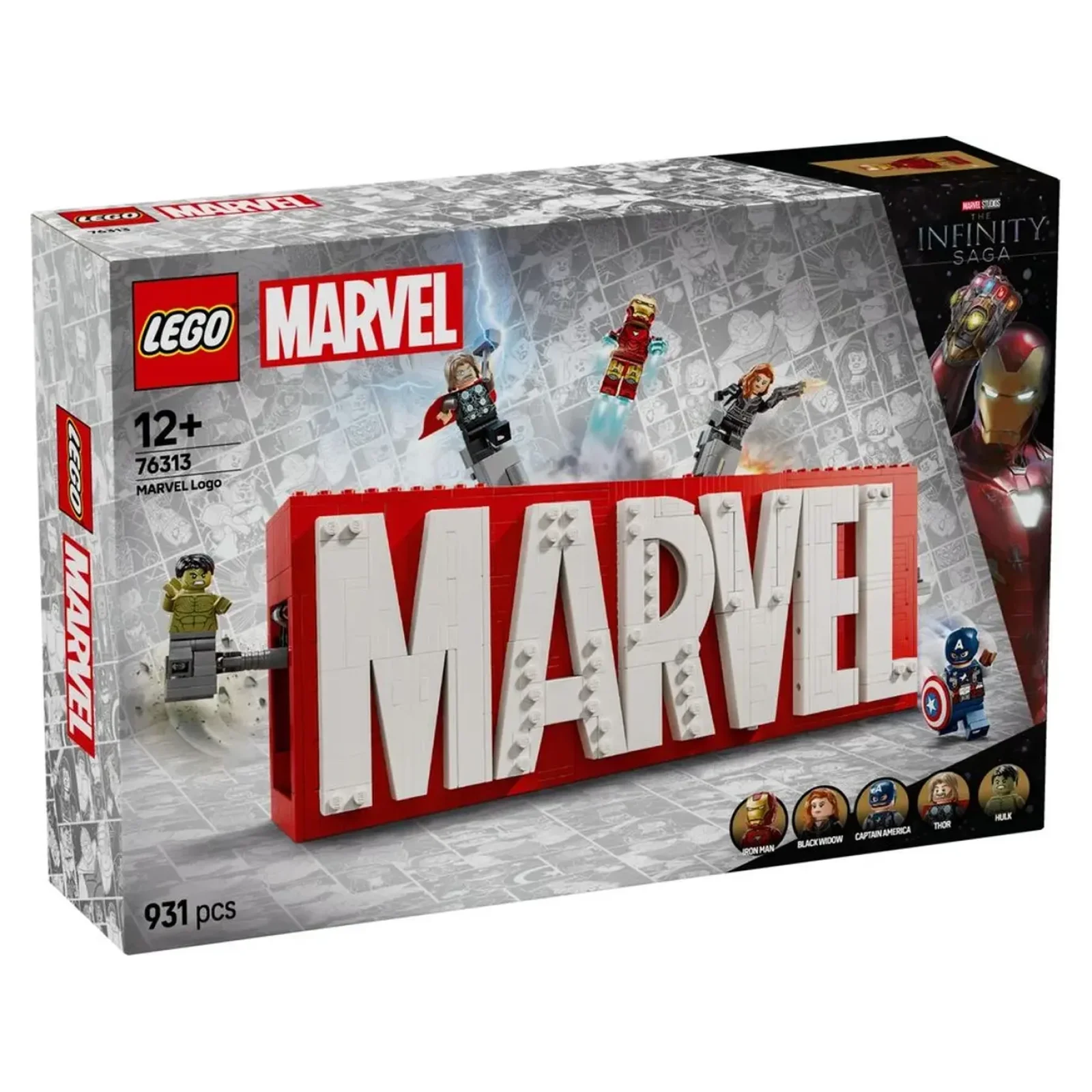 Конструктор LEGO Super Heroes Логотип и минифигурки MARVEL (76313)