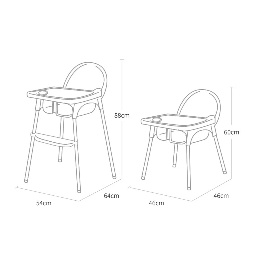 Стул для кормления Kunshan DM-002 White
