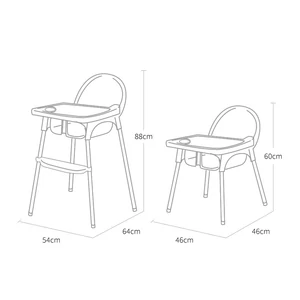 Стул для кормления Kunshan DM-002 White