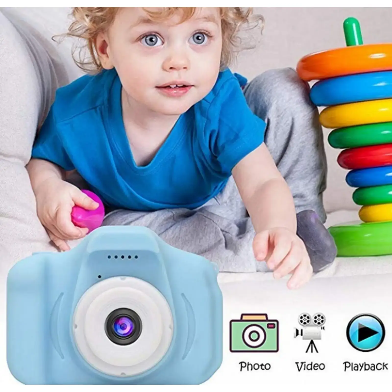 Дитячий фотоапарат Aloha baby I5-43 Blue