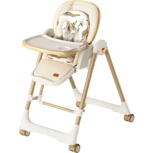 Стульчик-шезлонг для кормления 2в1 Kidilo Baby Chair Z901 Beige (11-3)