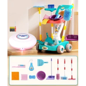 Игровой набор для уборки с роботом пылесосом Bambi 5548