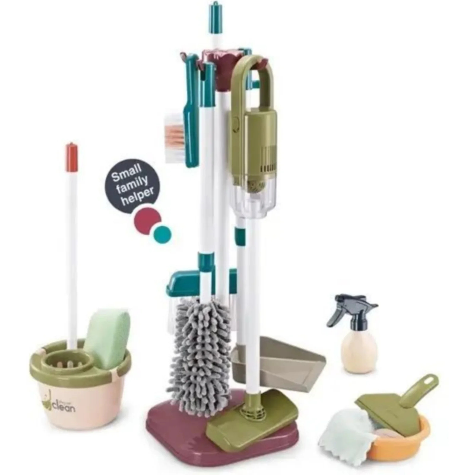 Игровой набор для уборки Bambi 667-66 с пылесосом