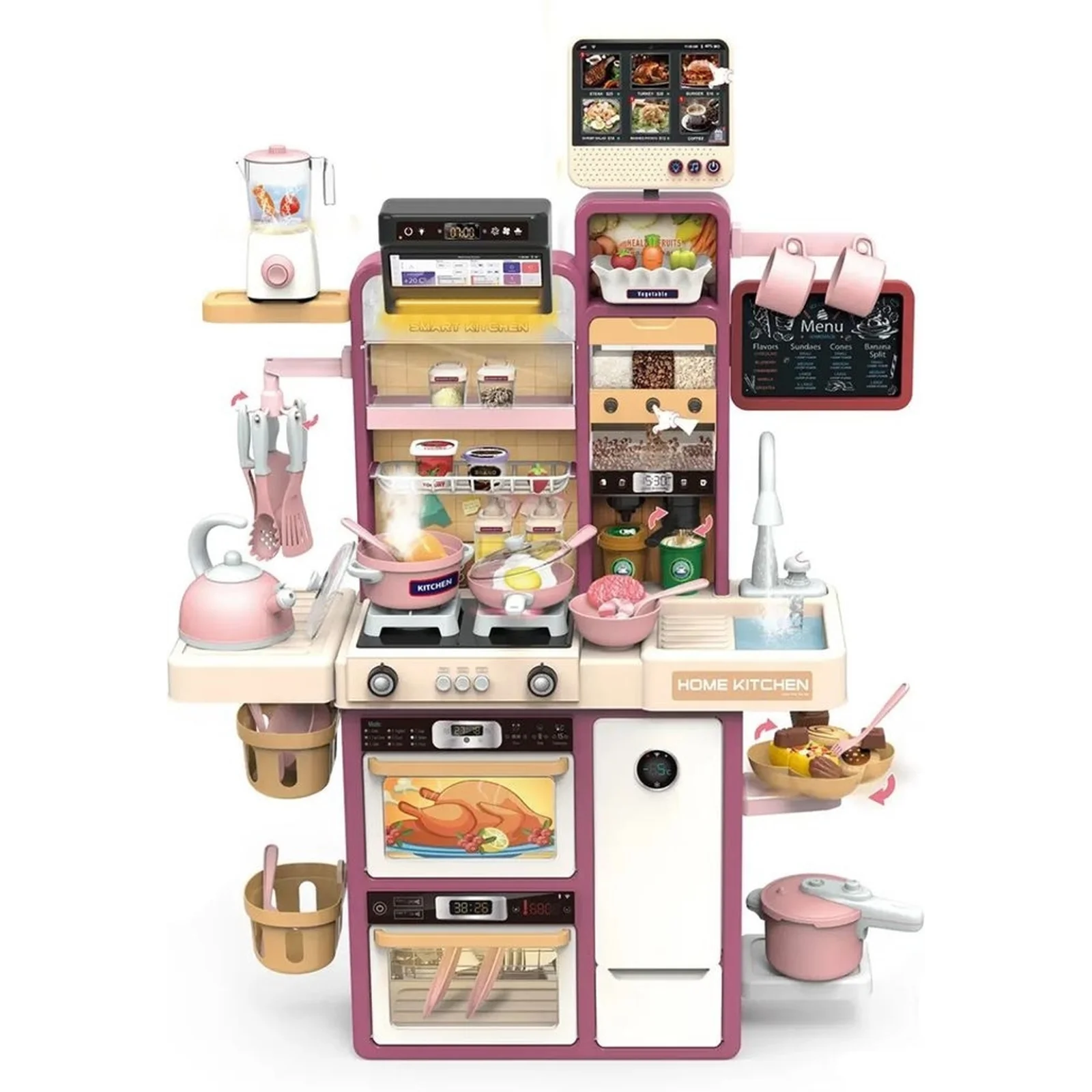 Кухня детская Bambi 96P 96 см Pink