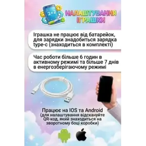 Інтерактивна м’яка іграшка Smart Baby AI TOYS Зайченя Blue (001012782700)