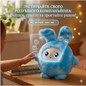 Інтерактивна м’яка іграшка Smart Baby AI TOYS Зайченя Blue (001012782700)