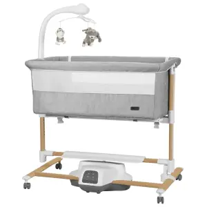 Дитяче ліжечко-гойдалка CARRELLO Bloom CRL-10304 Anchor Grey Wooden