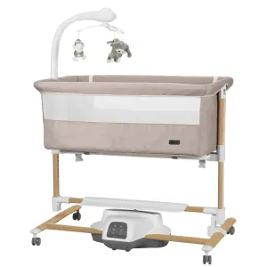 Дитяче ліжечко-гойдалка CARRELLO Bloom CRL-10304 Cream Beige Wooden