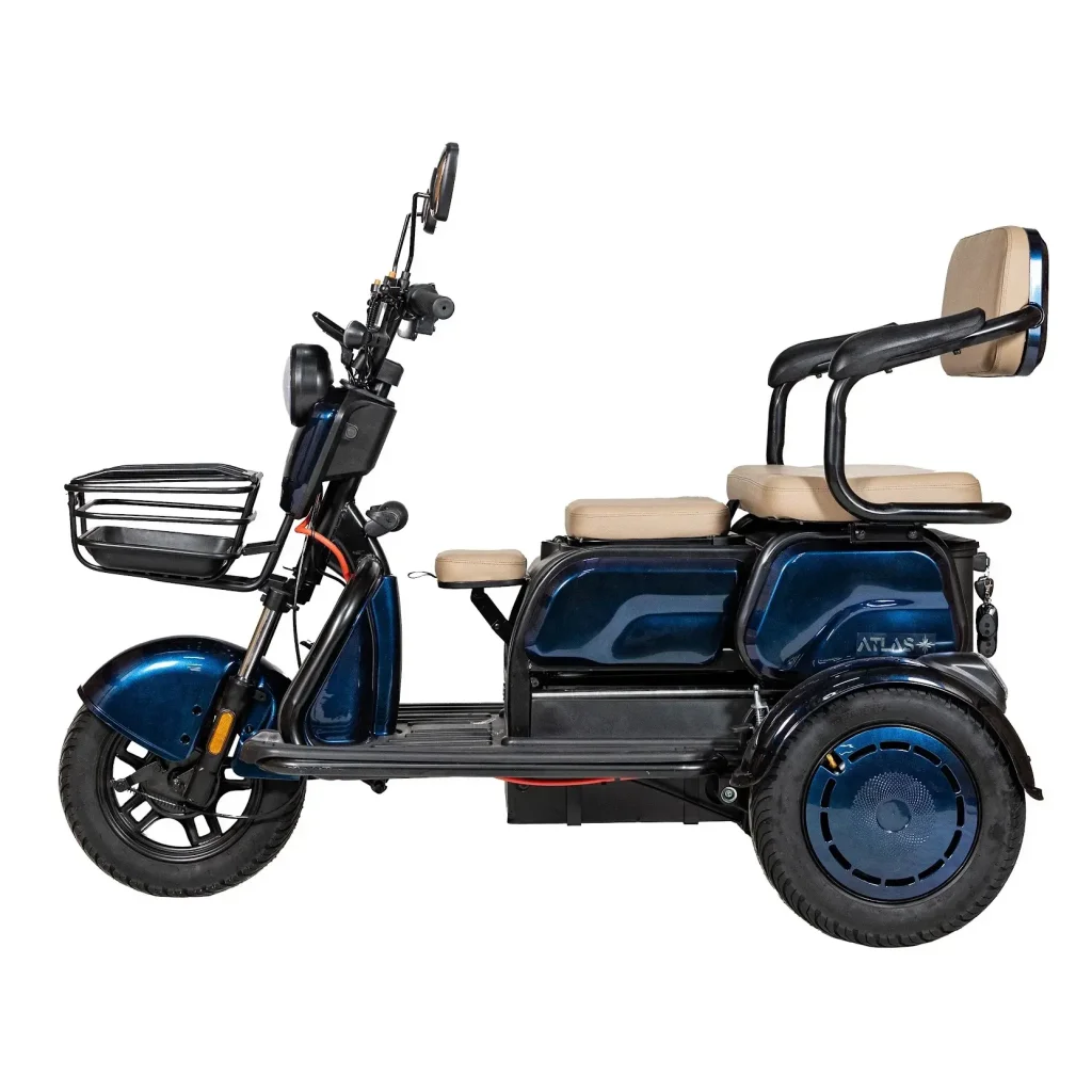 Електроскутер ATLAS Elegant Trike 800W Cyan Blue