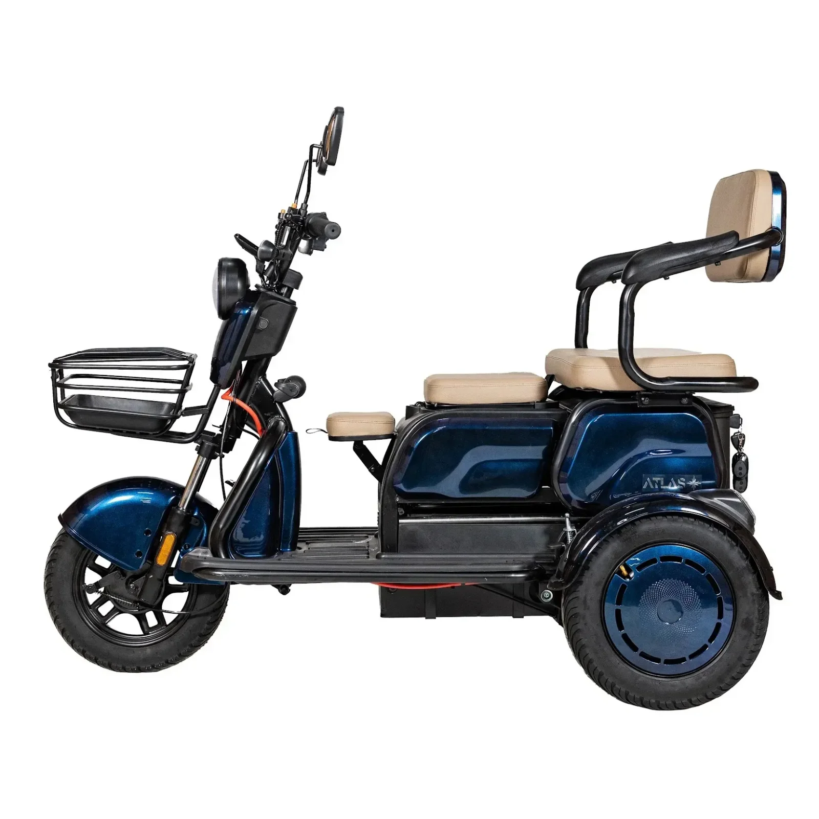 Електроскутер ATLAS Elegant Trike 800W Cyan Blue