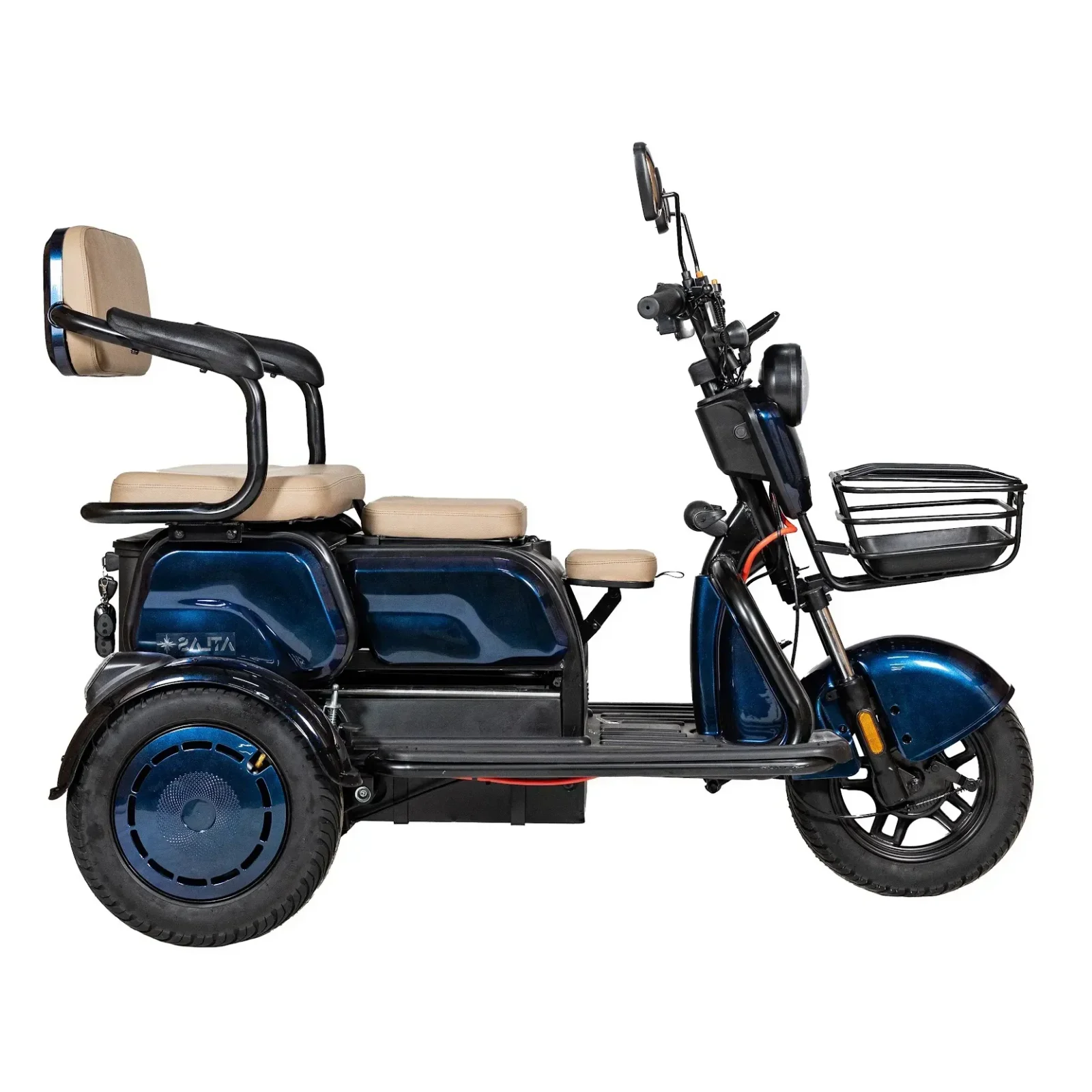 Електроскутер ATLAS Elegant Trike 800W Cyan Blue