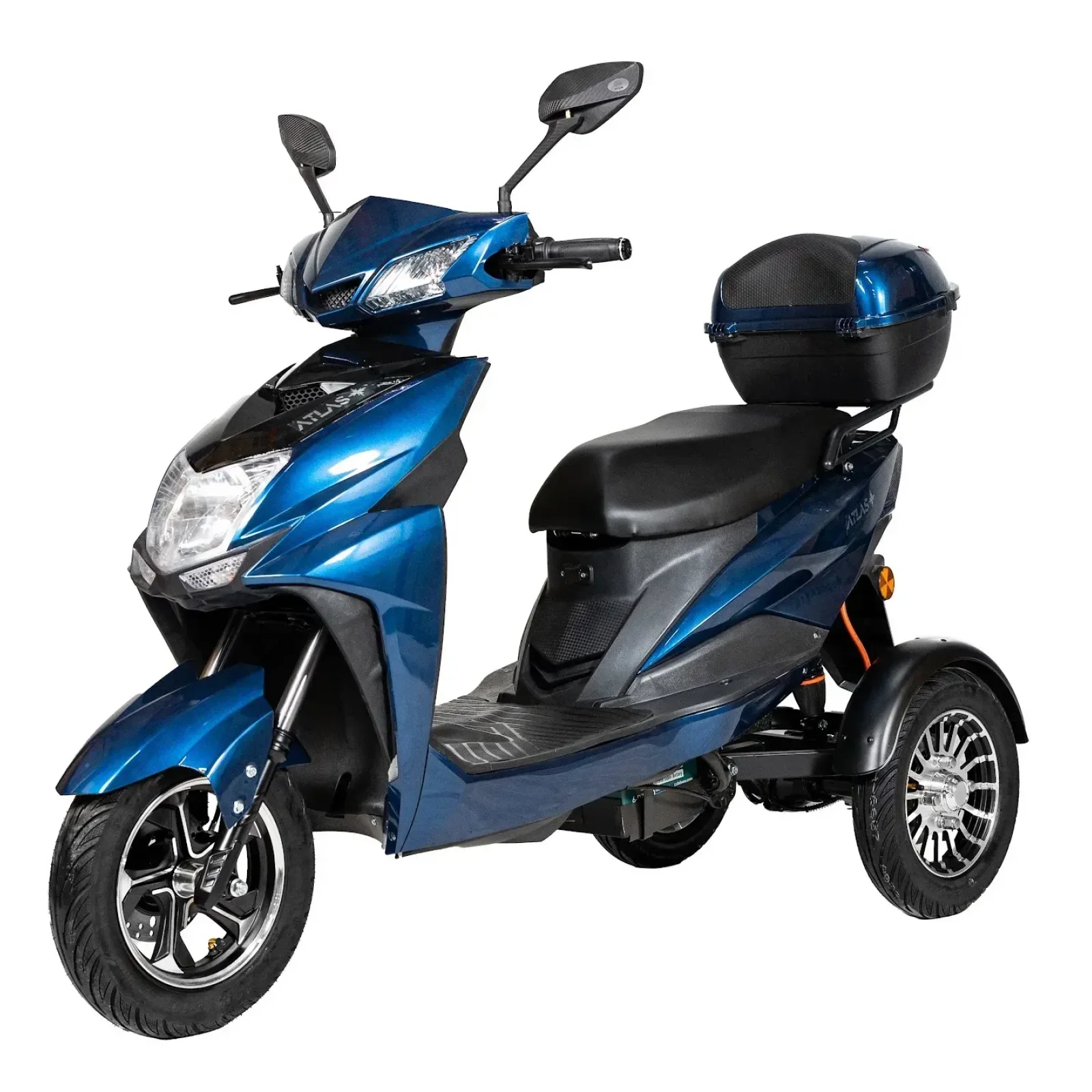 Электроскутер ATLAS Falcon Trike Box 1500W Cyan Blue