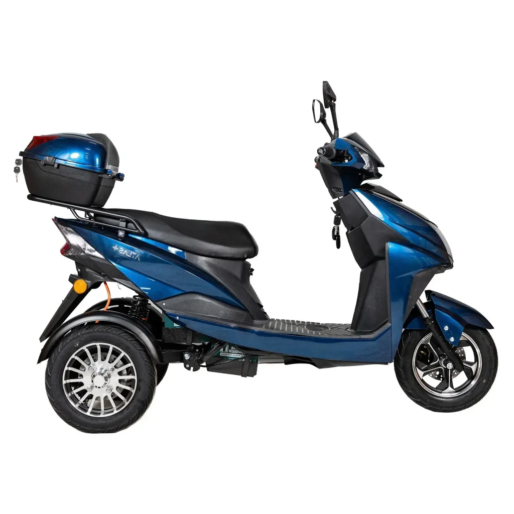Електроскутер ATLAS Falcon Trike Box 1500W Cyan Blue